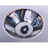 A 1960s Aldermaston pottery bowl, 12" dia