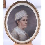 A late 19th century pastel portrait of Priscilla Marcus?, 17" x 21", in gilt frame