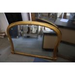 A Victorian gilt framed wall mirror