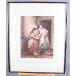 A set of eight coloured mezzotints, Cries of London, in Hogarth frames