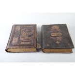 Two Victorian leather bound musical photograph albums, both containing a wealth of carte de visite