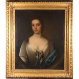 Circle of Michael Dahl: oil on canvas, portrait of Lady Frances Villiers, wife of Sir Edward