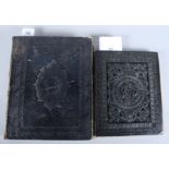 An embossed leather bound album belonging to Mary Bookless of Forfar, dated 1831, containing