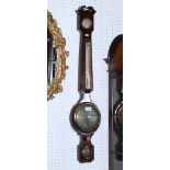 A 19th century mahogany syphon tube barometer (for restoration)