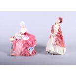 Two Royal Doulton figures, "Penelope" HN1901 and "The Paisley Shawl" HN1392