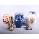 A quantity of decorative and collectible china, including a Royal Doulton character jug, "The