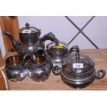A Hartford & Co five-piece silver plate tea service