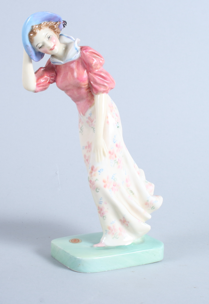 A Royal Doulton figure, "Windflower" HN1763, 7 1/2" high