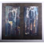 † John Piper: an artist's proof pencil signed screen print, "Two Suffolk Towers", (L.237) (ex Orde