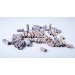 A quantity of coloured Murano glass beads, 60 approx