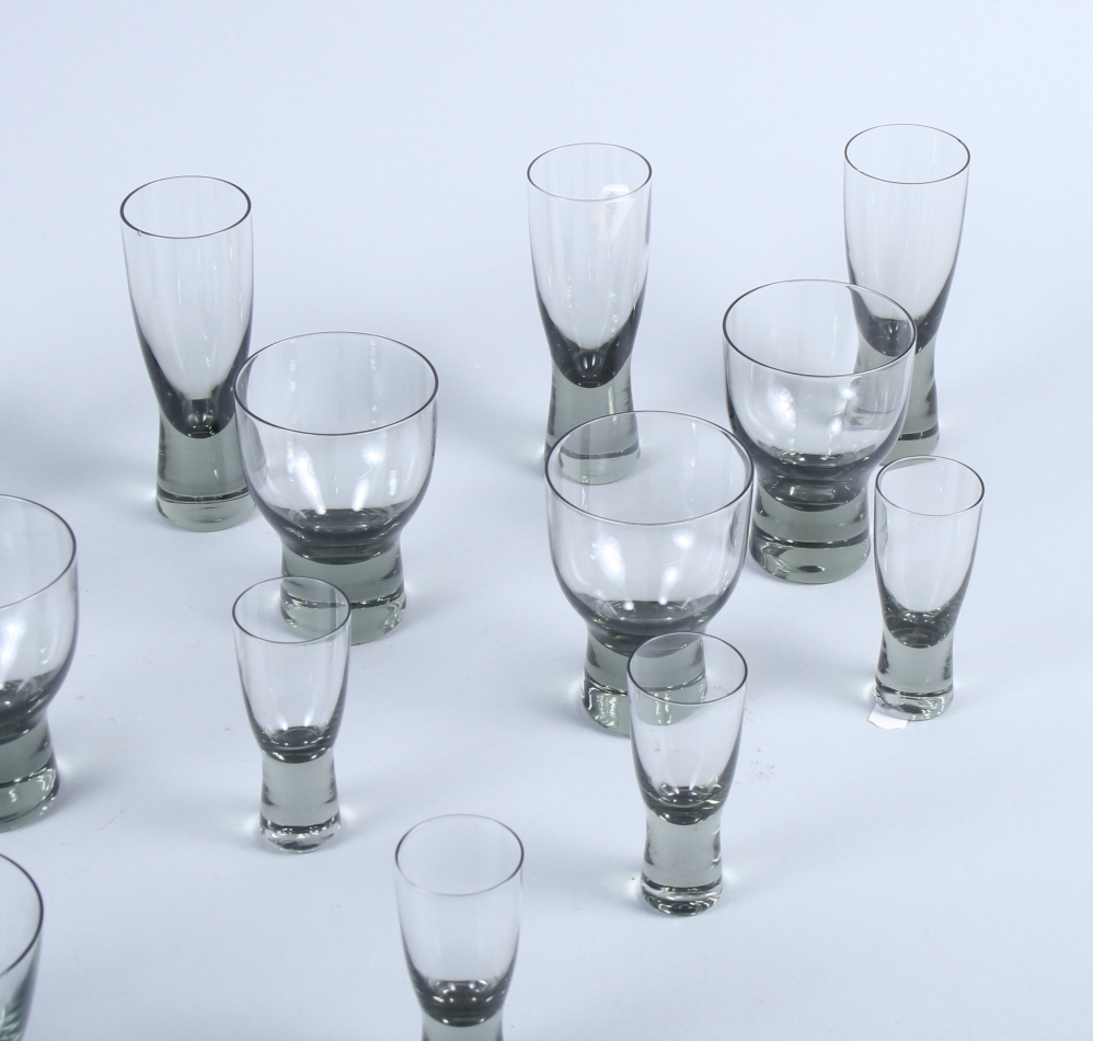 A collection of Holmegaard glass, designed by Per Lutken, styles "Canada" and "Copenhagen", in a - Image 4 of 4