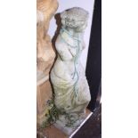 A cast stone figure of Venus de Milo, 35" high