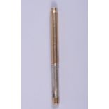 A Sampson Mordan & Co 9ct gold propelling pencil, 3" long