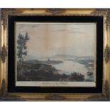 T S Roberts: a pair of 18th century aquatints, "Entrance to Waterford Harbour" and "Eastern View