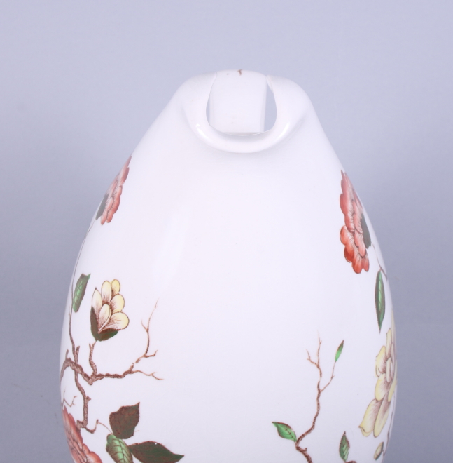 A mid 20th century Jessie Tait Midwinter "Ming Tree" lemonade jug with 'C' scroll handle, painted - Image 3 of 5