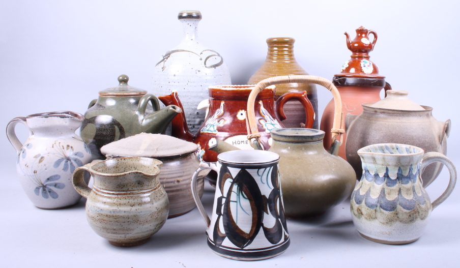 An Alan Caiger-Smith Aldermaston pottery tankard and other studio pottery