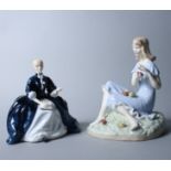 Two Royal Doulton porcelain figures, "Summer Rose" HN3085 and "Laurianne" HN2719