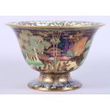 A Wedgwood Fairyland lustre porcelain bowl, designed by Daisey Makeig-Jones, the interior in "