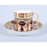 A Royal Crown Derby, pattern 1128, coffee can and saucer