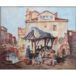 C Roland: watercolour, "Richters Angle - Venice", 9 1/2" x 11 1/2"