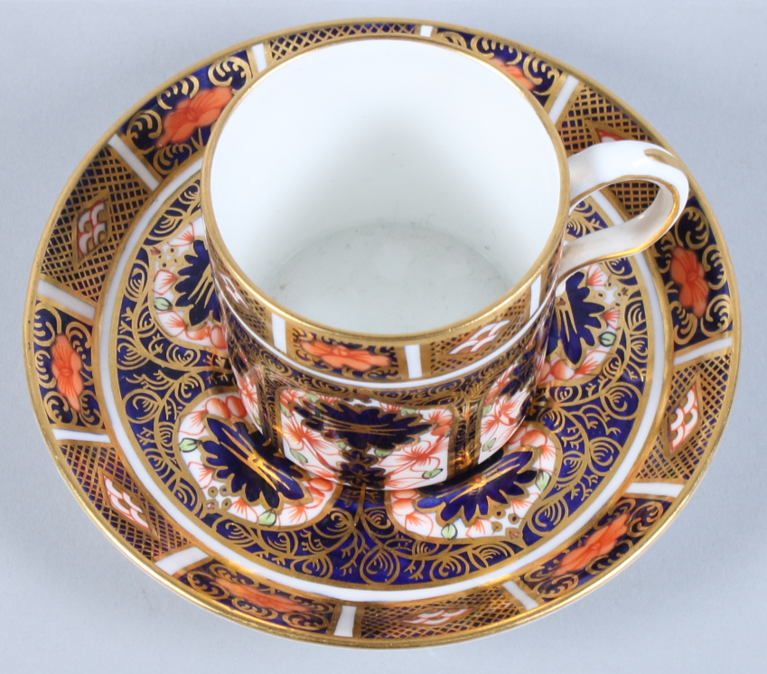 A Royal Crown Derby, pattern 1128, coffee can and saucer - Image 2 of 3