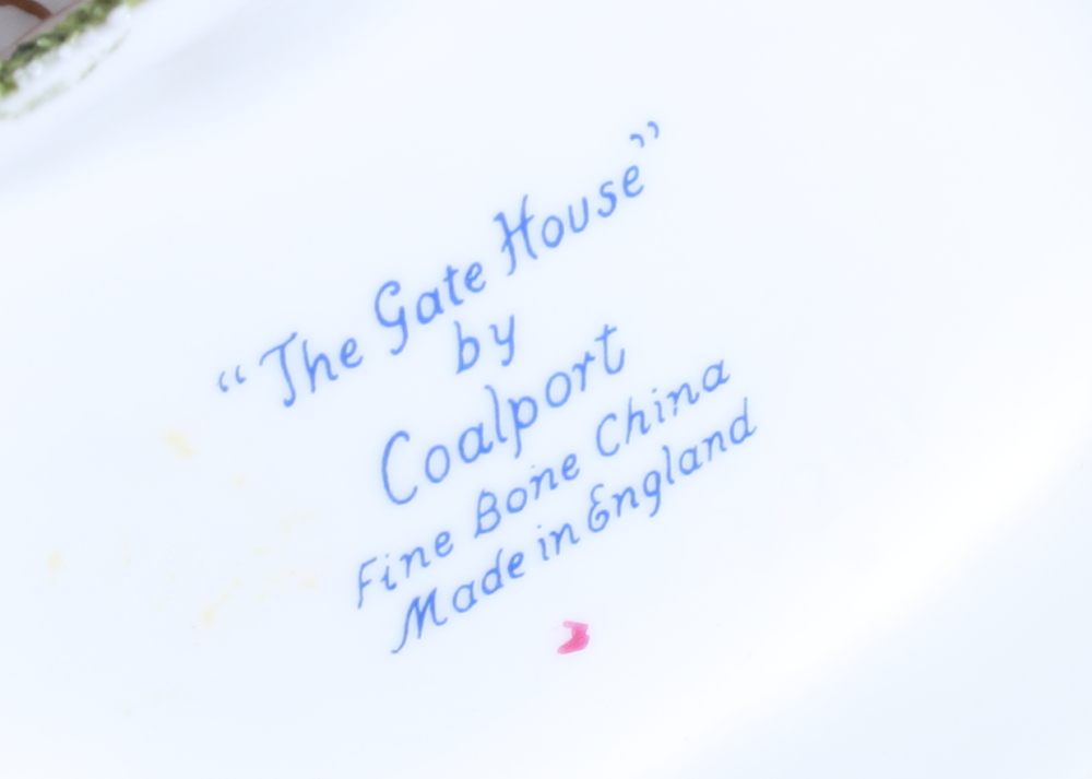 Nine Coalport bone china cottages, various designs - Image 9 of 13