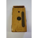 A wooden ammunition case, by Parker & Hale