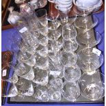A quantity of Rosenthal glasses, other glasses and a quantity of silver plated flatware