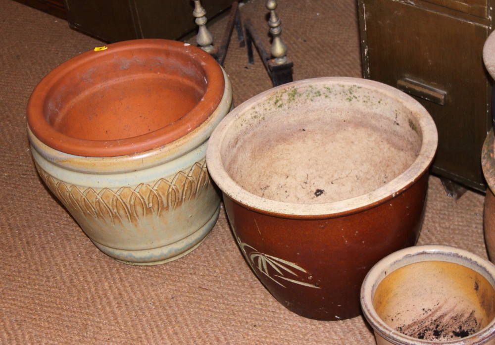 A collection of stoneware and other garden planters, various - Image 2 of 3