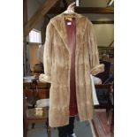 A mink full-length coat