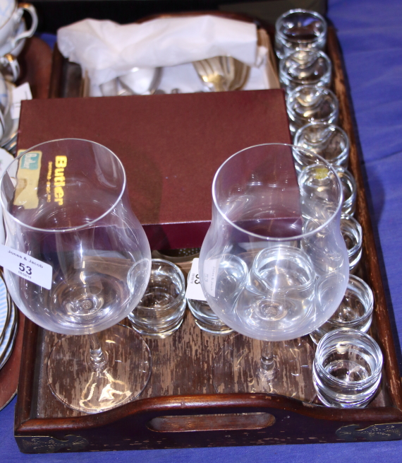 A quantity of Rosenthal glasses, other glasses and a quantity of silver plated flatware - Image 2 of 2