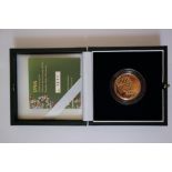 A gold proof £2.00 coin, "DNA", in fitted case with COA
