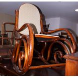 A Thonet bentwood rocking chair