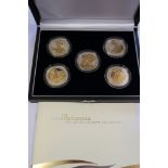 A 2006 silver Britannia six coin golden silhouette collection, in case