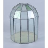 A leaded glass terrarium