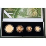 A 2003 gold proof four coin sovereign collection, in fitted case with COA