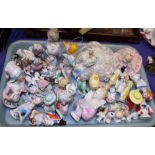 A quantity of early 20th century porcelain half dolls, mainly Continental