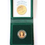 A 1980 proof sovereign, in case