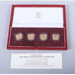 A 2003 gold proof £1.00 "Pattern" collection, Bridges, in case