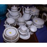 A Noritake "Katrina" pattern porcelain combination service