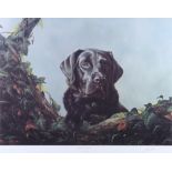 John Silver: a signed limited edition colour print "Devoted Companion", 90/600, a pair of colour