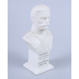 An early 20th century Shelley Parian ware bust of Field Marshall Earl Kitchener, 4 1/2" high