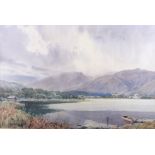 Isaac Cooke: a pair of watercolours, "Showery Water Grasmere" and "Church Beck Coniston", 12" x 19",