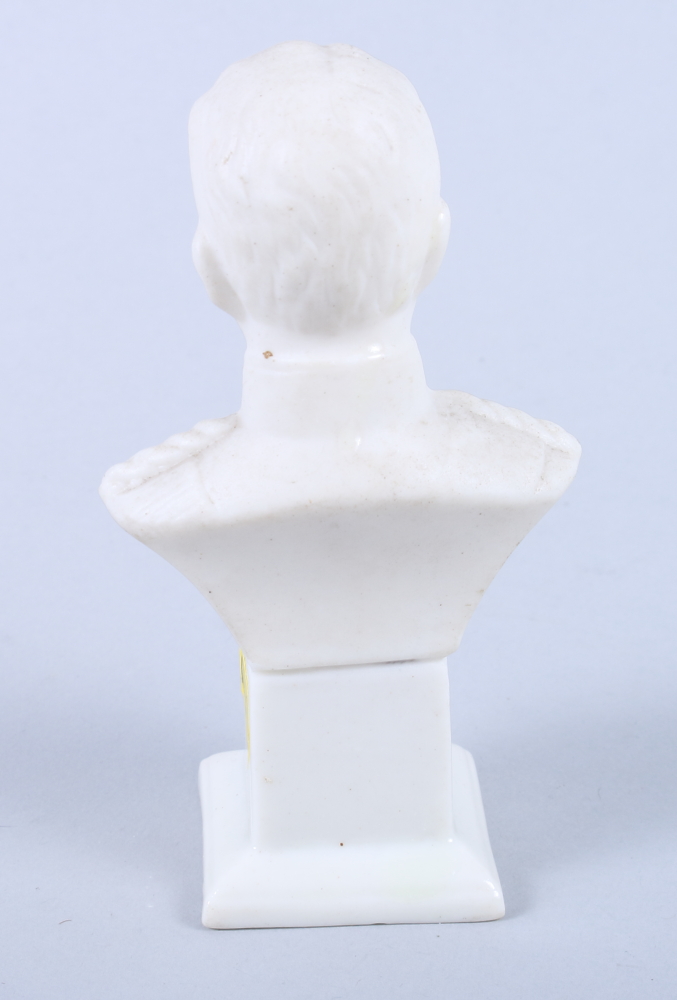 An early 20th century Shelley Parian ware bust of Field Marshall Earl Kitchener, 4 1/2" high - Image 4 of 5