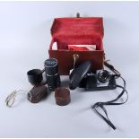 An Asahi Pentax S1 camera, No 490108, and extra lens and accessories, in carry case