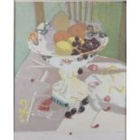 Ivy Smith: a pencil signed artist's proof, "Fruit Bowl", 40/50, in frame
