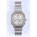 A stainless steel Omega Constellation chronometer wristwatch, with Megasonic 720 Hz movement,