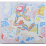 Derek Hyatt: body colours on board, "Sycamore Dance", 11" x 12", in strip frame