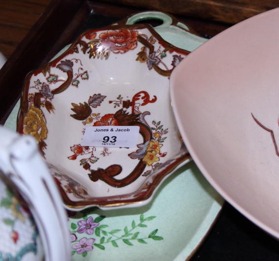 A Carltonware porcelain bowl, various other Carltonware and decorative ceramics, including Mottoware - Image 3 of 4