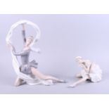 A Nao figure, "The Art of Dance", 13 1/2" high, and a Lladro figure of a ballerina, 6 1/2" high